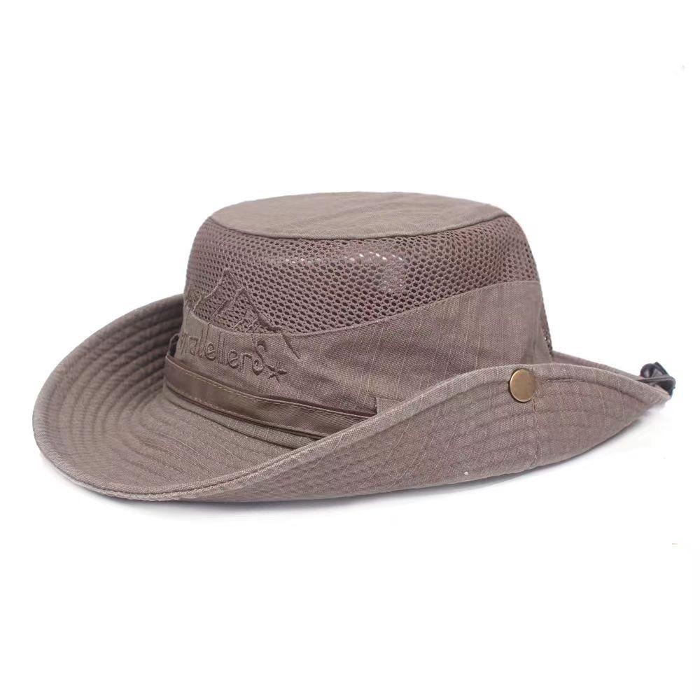 Mesh Sun Cap Cotton Fishing Hat New Panama Cap  Women Men