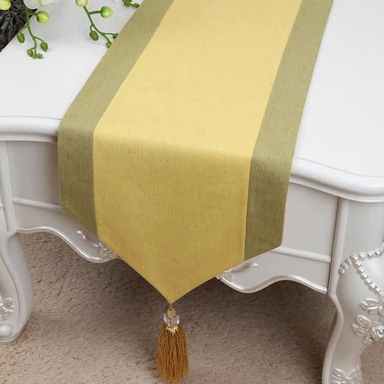 Cotton Plain Linen Table Runner Long Decoration Christmas Wedding Modern Coffee Tablecloth Rectangle Dining Table Pads Placemats