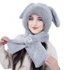 Hat Scarf Plush Hat for Women In Winter New Style Fresh and Sweet Cold Warm Hat Cute Versatile Two Piece Set