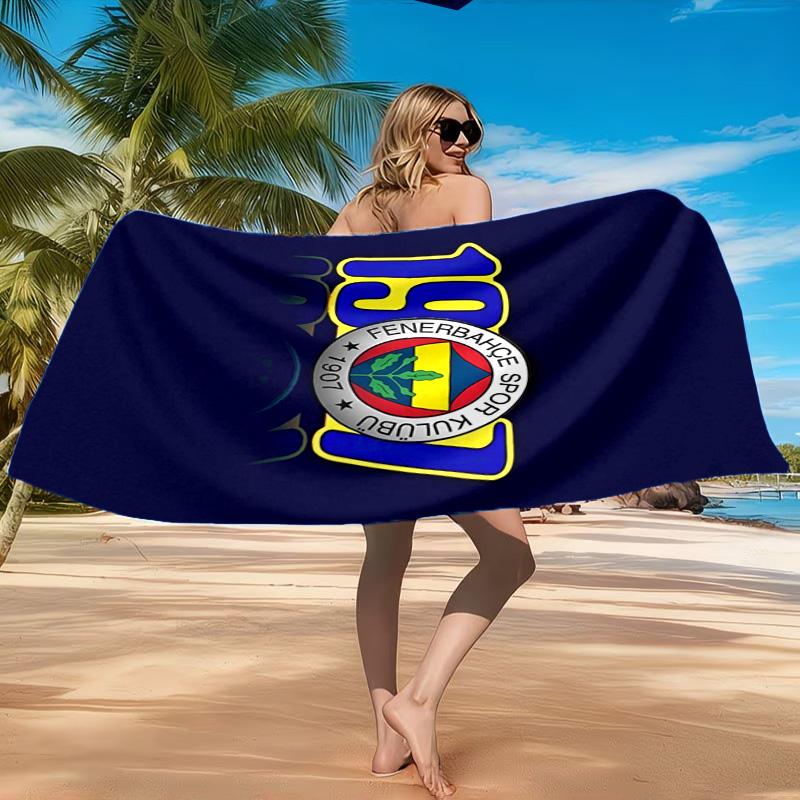 Fenerbah?e Crest Design Strandtuch, Schnelltrocknend, Pflegeleicht, Geeignet für Fitness und Strandurlaub, Sport-Essential