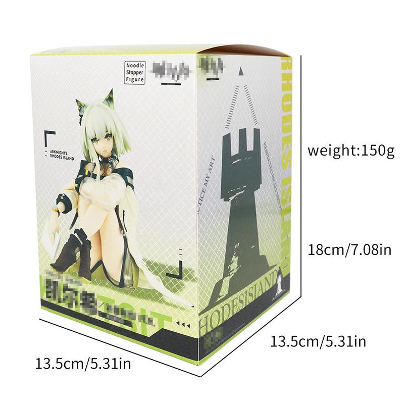 Arknights Kal'tsit Anime Figur Ornament Computergehäuse Dekoration Sitzende Nudelstopper Puppe Junge Spielzeug Überraschungsgeschenk Sammlerstück