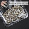 Mini Light Champagne Zircon Rhinestone Nail Art - Super Shiny Irregular Flat-Bottomed Ornaments