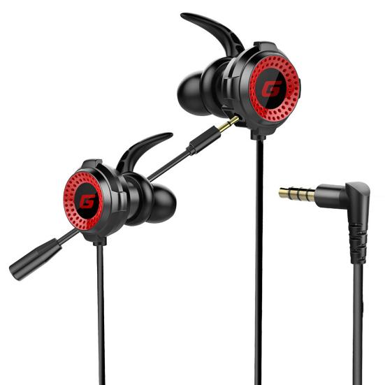 G11-A Universal Wired In-Ear Gaming Earphones with Microphone for Phones/PC