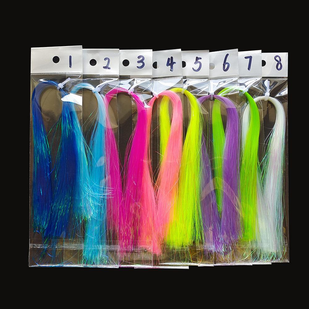 Oem 35cm 3g/bag Colorful Bright Silk Road Fly Hook Accessories 16 Colors Diy Fly Bait Fish Hook Body Binding Accessories New Arr