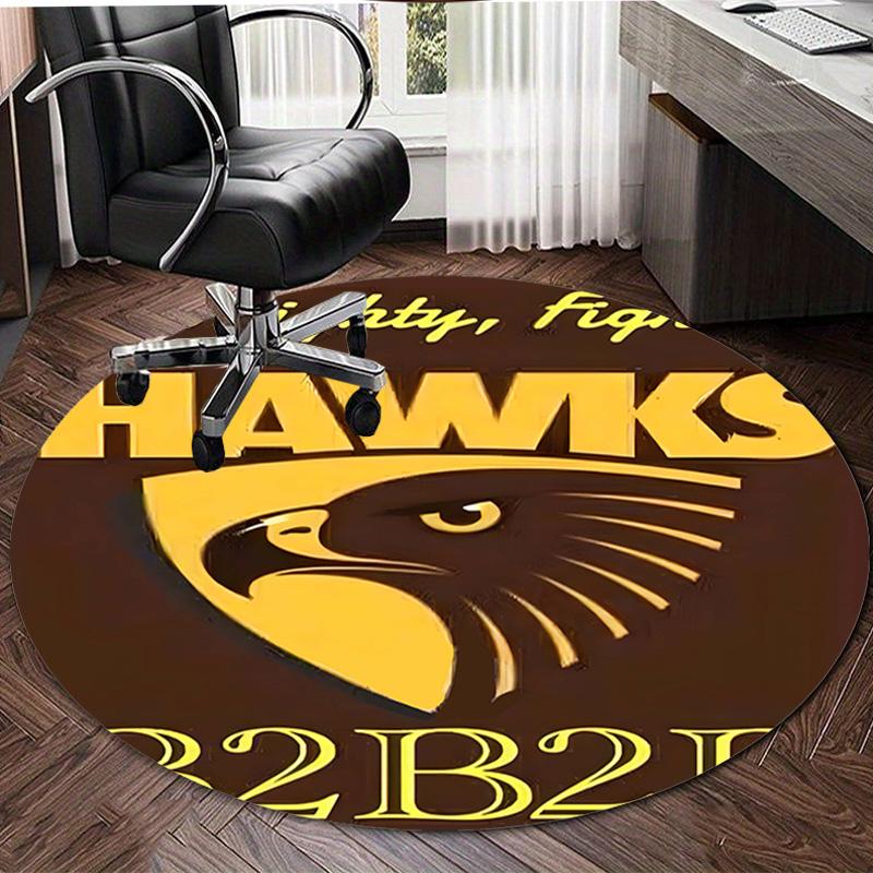 1pc Football Team (21) Print Round Carpet Chair Round Carpet Suitable for Bedroom Living Room Home Decorative Carpet