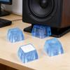 4 Piece Square Anti Slip Rubber Feet Pad For Speakers And Furniture With Enhances Grip And Shock Absorption