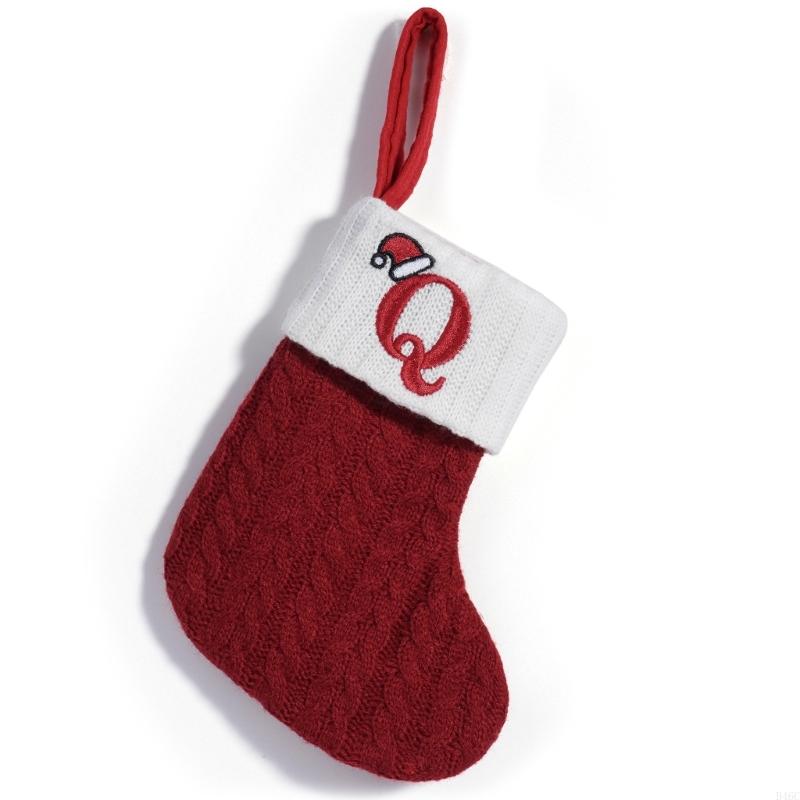 Thick Knitted Holiday Alphabets Bags Multiuse Christmas Decorations And Present Holders