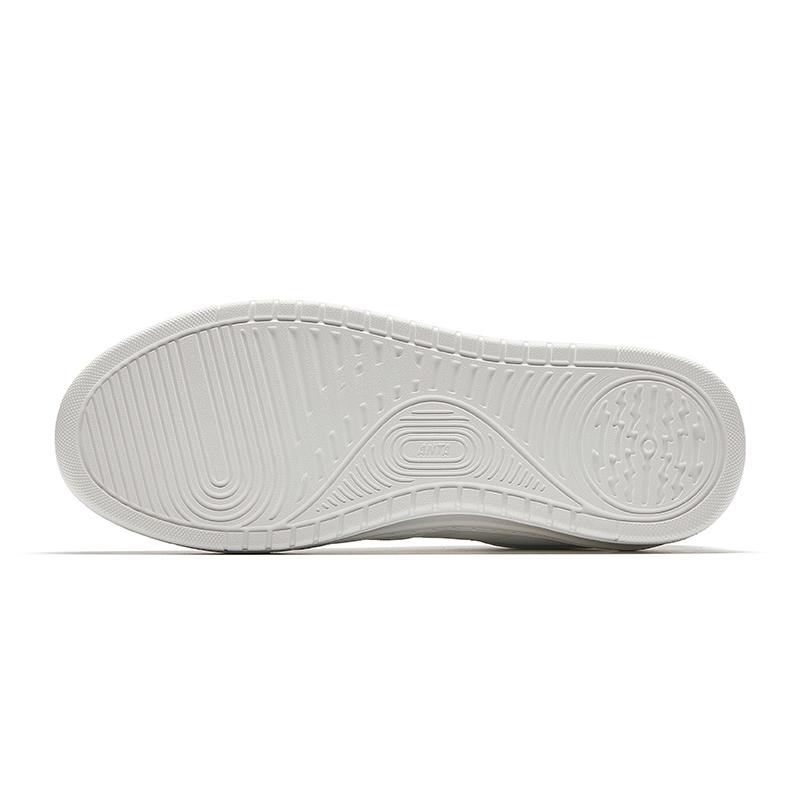 Anta Easy 2 Simple Versatile Height Increasing Wear Resistant Lightweight Non Slip Low Top Skate Shoes Women sneaker Paper-White 922528002Q-3