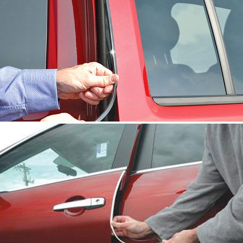DSO Car Door Edge Protector, 5M Car Edge Trim Rubber Seal Protector U Shape