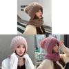 Korean Style Knit Hat With Scarf For Winter Warmth And Windproof Protection