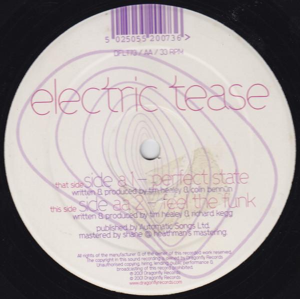 

12-дюймовая пластинка ELECTRIC TEASE - Perfect State / Feel The Funk DFLT73 Kamaflage 2001 UK Танцевальная и Электронная Б/У