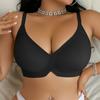 Plus Size Soft Support Wireless Push Up Bra For Women Big Cup