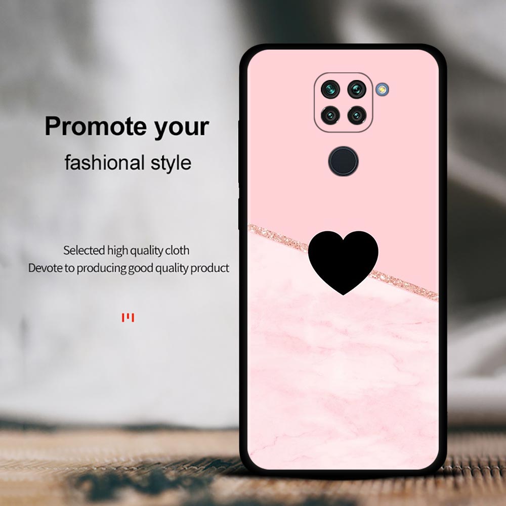 Husa de telefon cu flori de marmura roz pentru Xiaomi Redmi Note 11 9 8 10 Pro 9s 8t 7 10pro Max Husa pentru Redmi 11 9 9c 9a 8 8a 7 7a Shell