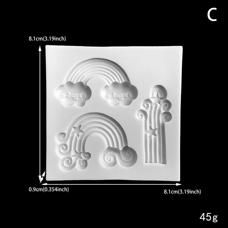 Duha Silikonová Forma Sugarcraft Košíček Pečící Forma Čokoláda Fondán Dort Zdobící Nástroje DIY Ručně Vyráběná Forma
