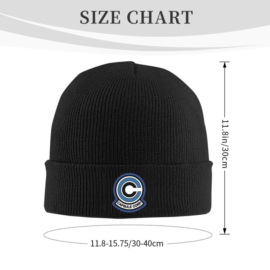 Capsule Corp Logo Warme Strickmütze Winter Strickmütze Mütze Beanie Hip Hop Caps für Unisex