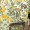 Fruit Watercolor Lemon Pink Flower Sheer Curtains for Living Room Decoration Window Curtain Kitchen Tulle Voile Organza Drapes