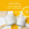 FIOLLU Aroma Candle by an Natural Soy Wax Smokeless Cotton Gift Harmony Drops (Sandalwood, Orange) [Supervised Aromatherapist] & Beeswax, Relaxing,