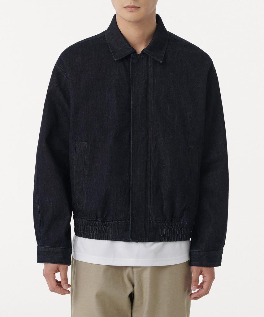 Musinsa Standard Oversized Denim Blouson Jacket [Deep Indigo]