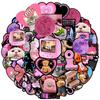 10/50pcs Vintage Pink Egirl Charm Y2K Stickers Aesthetic 90s Graffiti Stickers for DIY Luggage Laptop Skateboard Motorcycle Bicycle Stickers