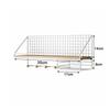 Metal Wood Wall Shelf Open Grid Multi-Layer Floating Wall Shelves Minimalist Style Display Storage Rack Living Room
