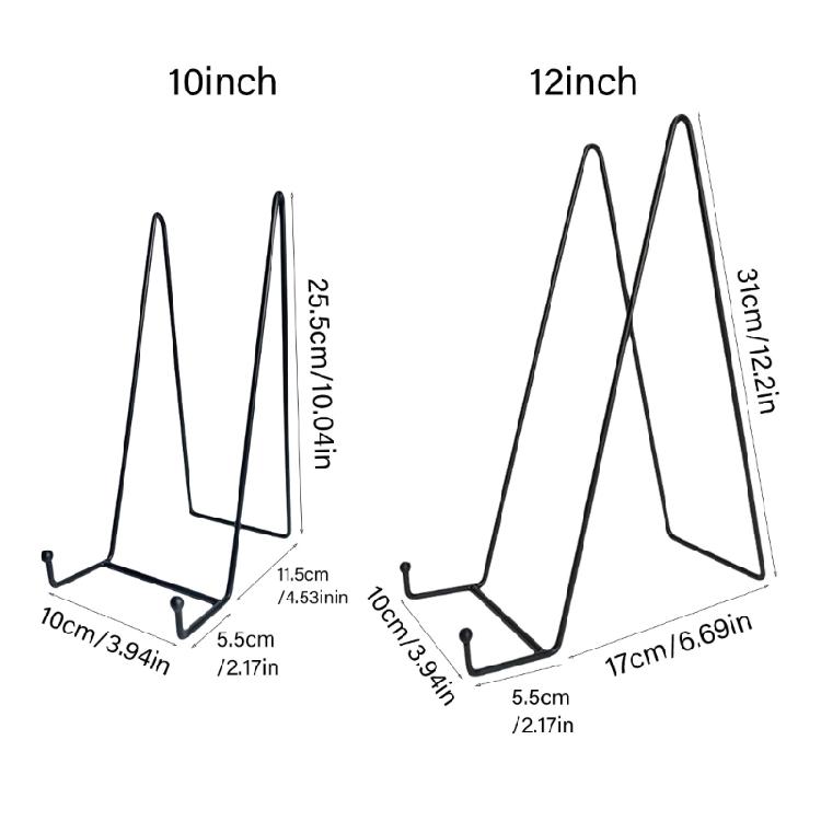 מעמדי תצוגה מברזל ניידים, מעמדים, מארגנים, מעמדי תצוגה לצלחות, מסגרות תמונה ויצירות אמנות לקישוט הבית או המשרד
