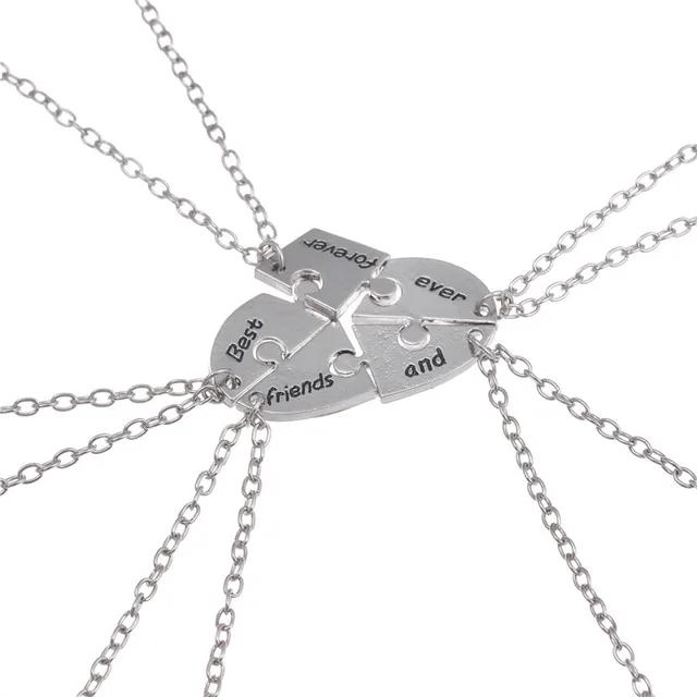 3/4/5/6/7/8/9/10PCS Best Friend Good Friends Necklace Friendship Letter BFF Pendant Necklace Fashion Graduation Ceremony Gift