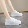 Women's Casual Sports Shoes for Women Lightweight PU Leather Sneakers Platform Womens WhiteTennis Shoes