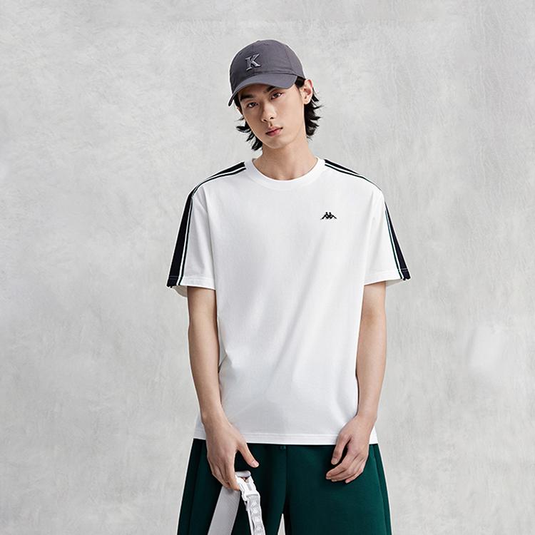 Kappa T-shirty Męskie Okrągły Dekolt Umiarkowany Prosty Krój K0E32TD05