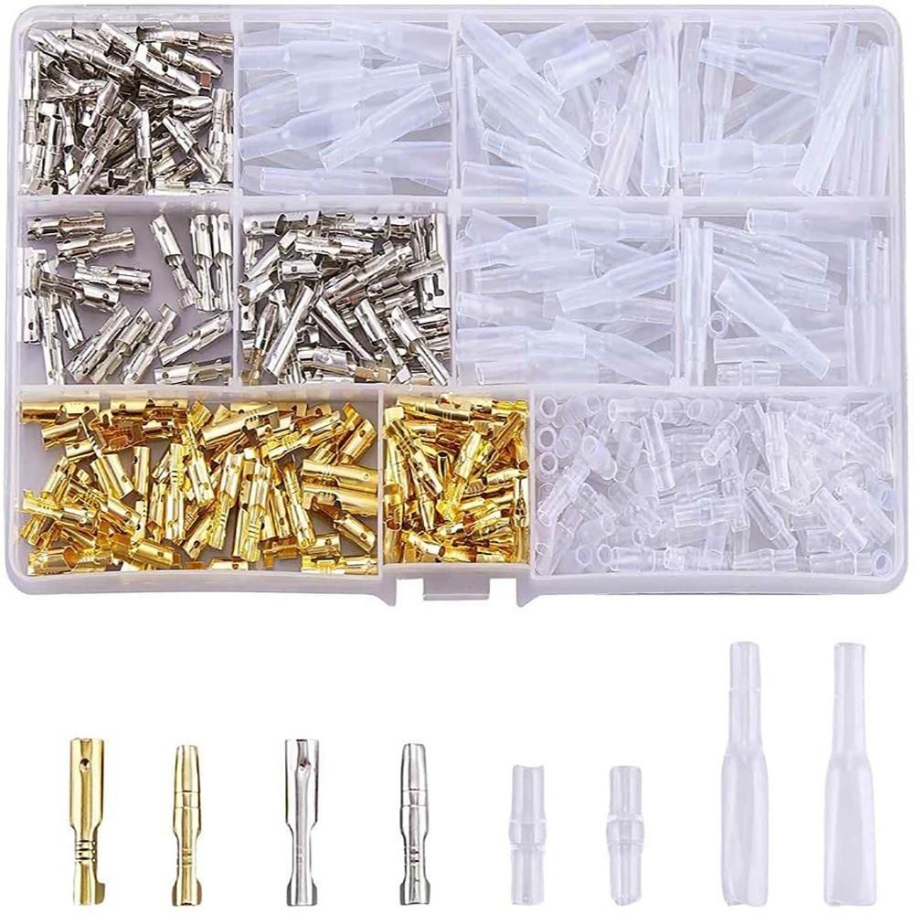 Tinplate Wire Terminal Copper Bare Nose Lugs Crimp Terminals Round Lug Sheet Terminal Circular Crimping Terminal Motorcycle
