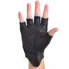 Leather Gloves for low-speed urban Motor Riding Gloves Half Finger for Men Fingerless Gloves Black