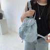 Flip Type Small Backpack Women's Shoulder Fashion Solid Color Nylon Backpack Women's Daily Travel Student Bag