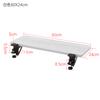Folding Desk Extension with Wide Hand Rest Board No-Hole Installation Cold-Rolled Steel Support for Extra Workspace