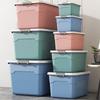 Zunwei 2L Plastic Storage Box with Lid and Handle