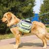 Pet Snack Bag Outdoor Dog Backpacks Harness Reflective Chest Strap Double Bags Vest Walk Travel Camping for Medium Large Dog