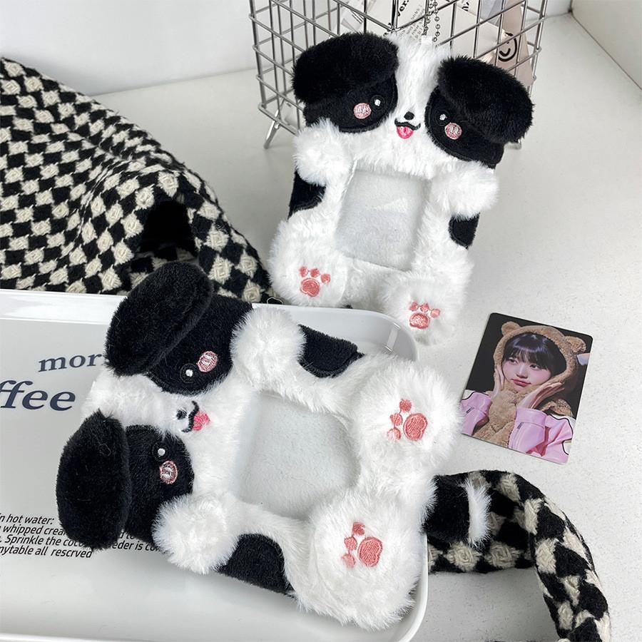 Functional And Fun Plush Dog Card Holder For School Id And Instant Keepsake Photo