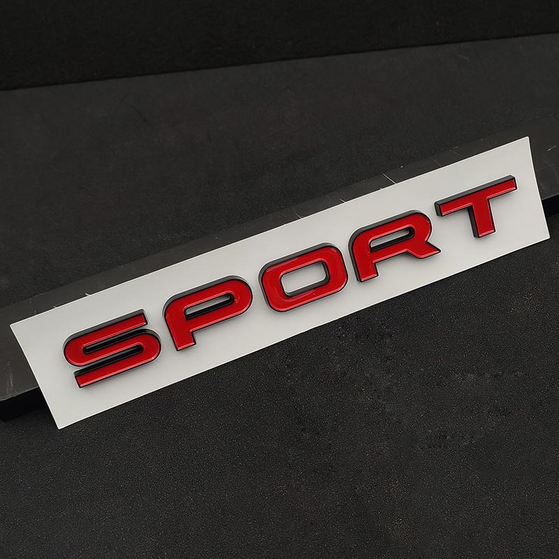 1Pc 3D ABS Logo Sport HSE Emblem Letters Car Trunk Badge For Land Rover Range Rover L320 Discovery Sport HSE Sticker Accessories