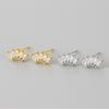 Delicate Crown Stud Earrings For Women Sparkling Rhinestone Minimalist Luxury Jewelry Versatile Elegant Design