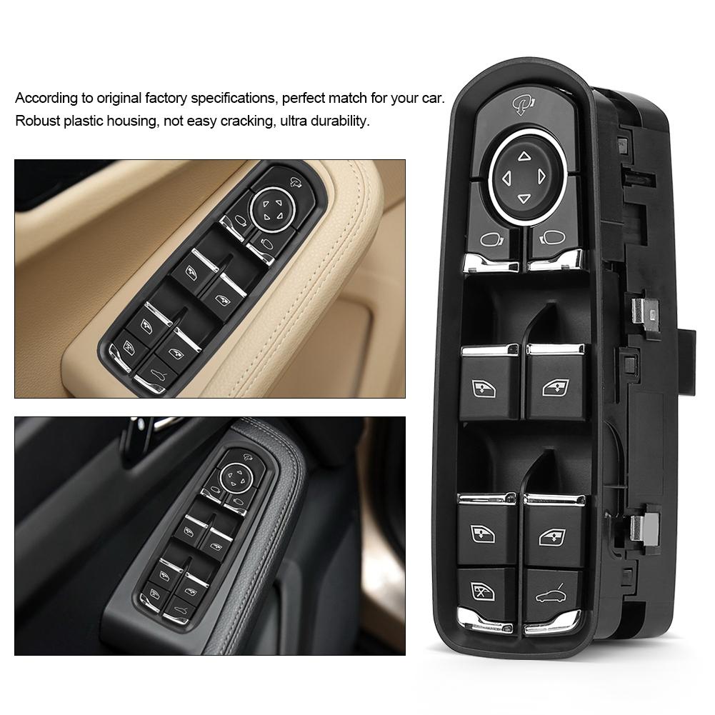 Front Left Side Power Window Master Switch for Porsche Cayman Panamera Macan 7PP959858R DML