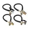 Extension Tire Inflator Hose, With Quick Release Button,Air Pumps Pipe Tube Quick Inflation Chuck Adapter