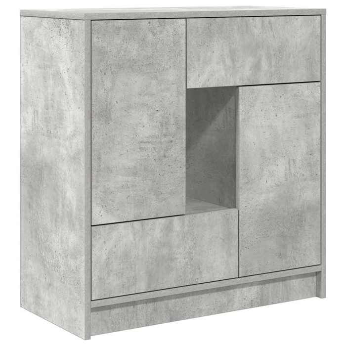 VidaXL Buffet with Drawers and Doors Concrete Grey 70.5x34x74.5 Cm, Storage Furniture, Buffet Cabinet, Entrance Furniture, 861844