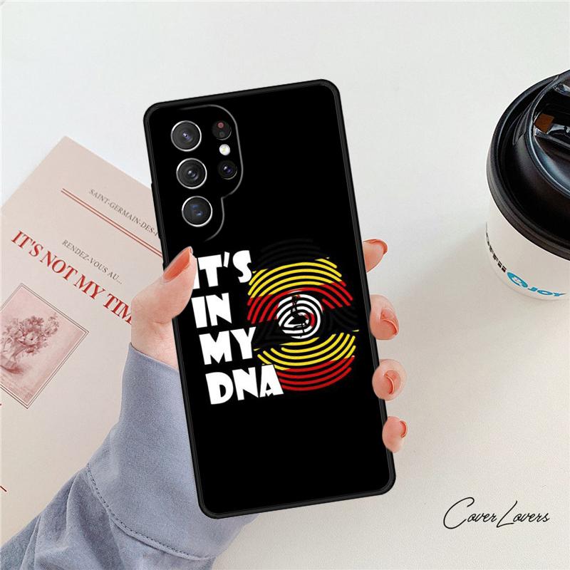 Uganda Flag Phone Case For Samsung Galaxy S24 S25 S23 S22 Ultra Note 10 20 Plus S20 S21 FE Cover