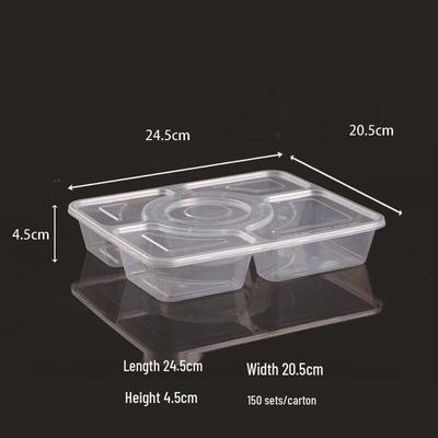 JingJingRS Disposable Divided Lunch Box