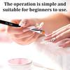 2 PCS French Brush for Nails with Dotting Tool, 2 Way French Nail Manicure Brush Size #12