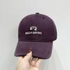 New Simple Embroidery Big Head Circumference Baseball Cap Women's Autumn and Winter Versatile Sun Hat Showing Face Small Cap Men
