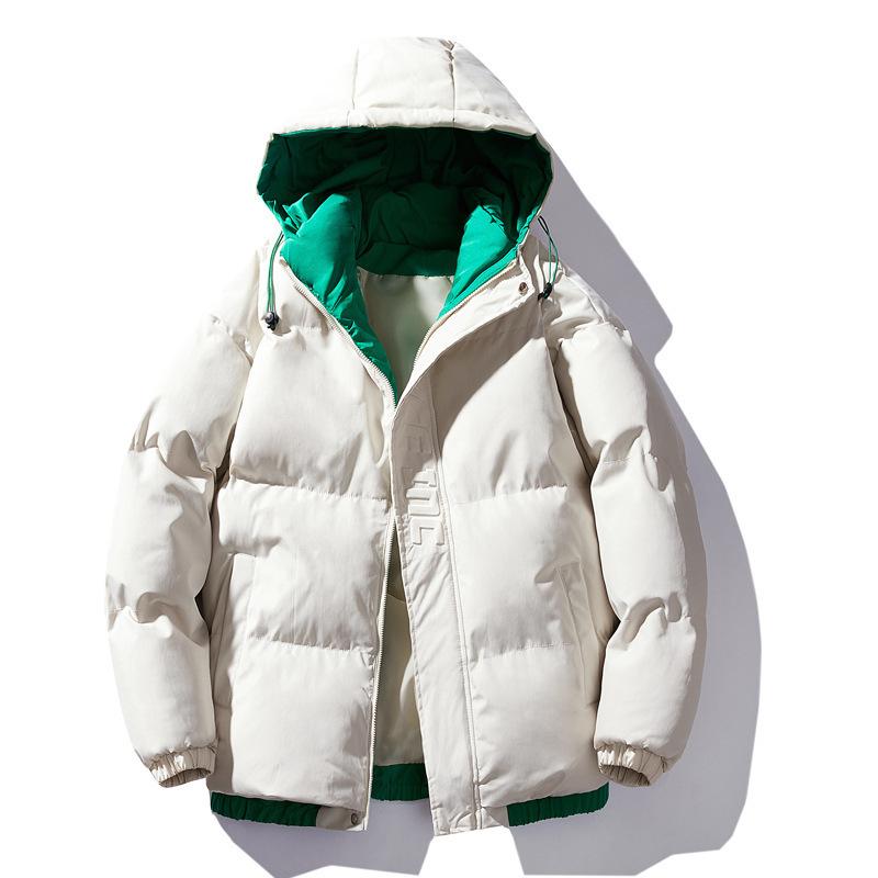 Baumwollkleidung für Herren ist im Herbst und Winter beliebt und im Winter dicker und wärmeisolierend.. Feder Rong Baumwollgepolsterte Kleidung