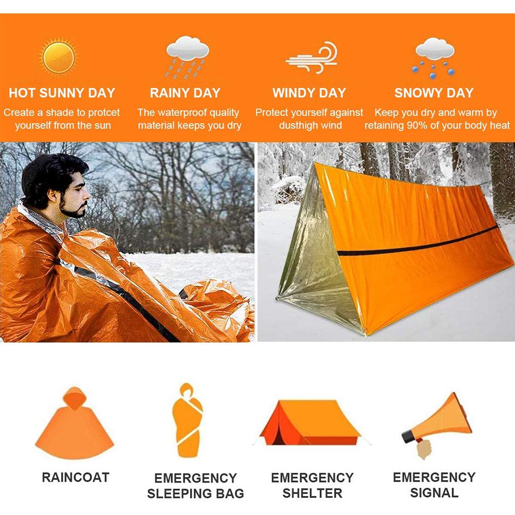 Emergency Survival Sleeping Bag Emergency  Blanket Waterproof Portable Insulation Bags for