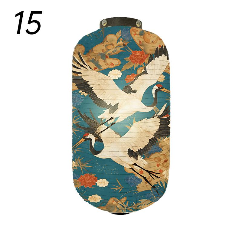 Japanese Style Traditional Cloth Lantern Crane Izakaya Sushi Restaurant Decor Signboard Party Festival Outdoor Decor Lantern