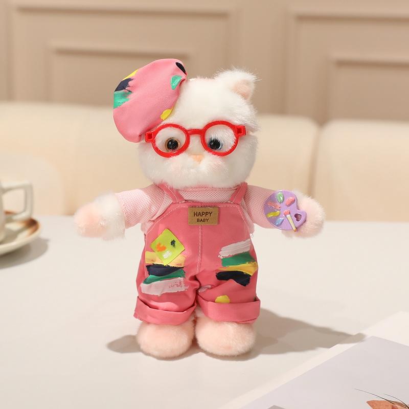 18cm Plush Cat Soft Plush Doll Pocket Design for Cat Lovers Kawaii Birthday Holiday Gift Soft Toy