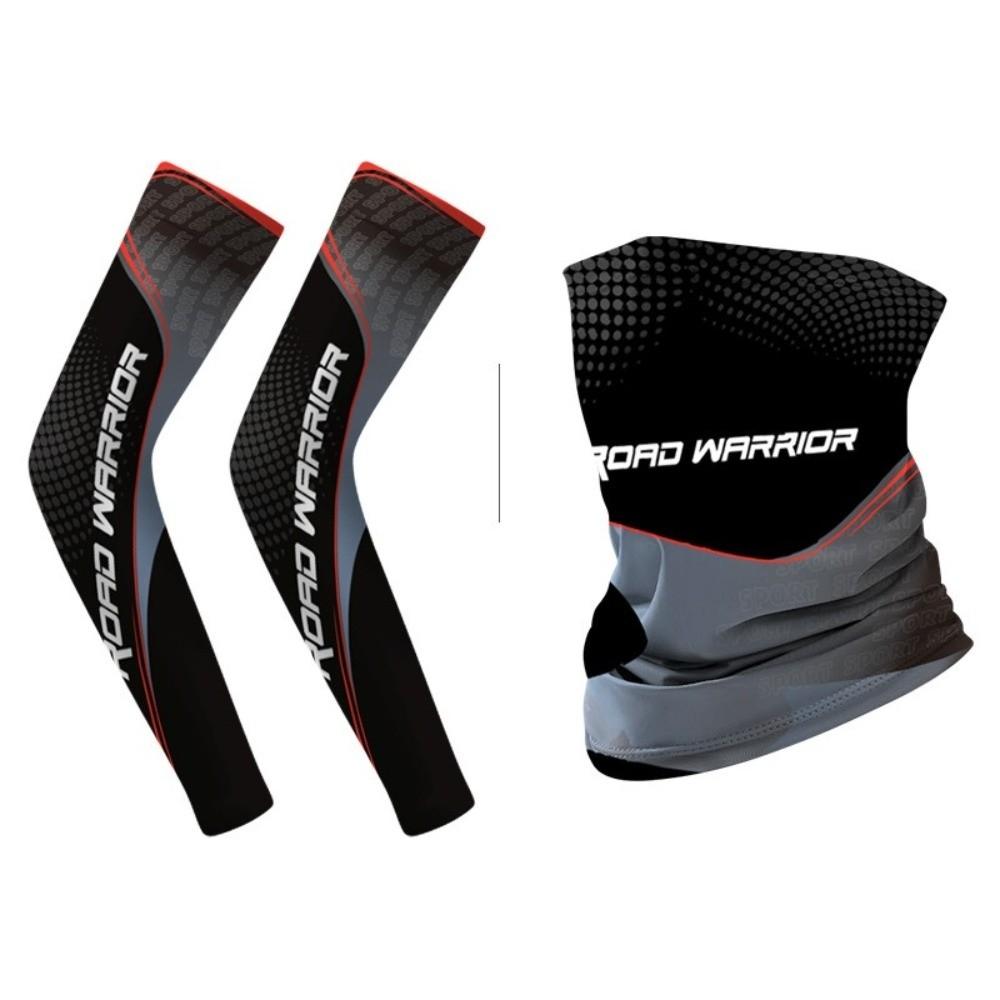 

Anti-Slip Cycling Arm Sleeve Ice Silk Sports Arm Sleeve Fashion Sun Protection Face Cover Summer 01