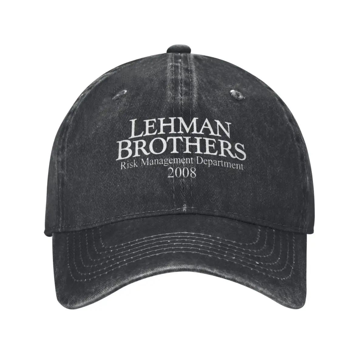 Lehman Brothers Risk Management Department 2008 Хлопковые бейсболки Повседневные ретро-кепки Унисекс